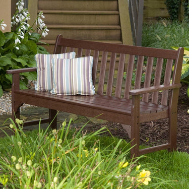 POLYWOOD Vineyard 60-Inch Bench - Mahogany